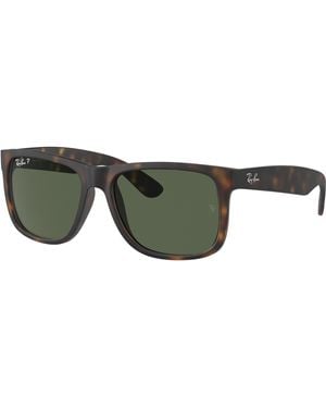 Ray-Ban Rb4165 Sunglasses Bundle: Rb 4165 Justin 601/71 Black And Universal Anti-slip Silicone Leash