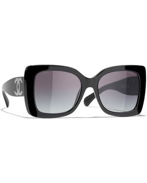 CHANEL Sunglass Square Sunglasses Ch5494 - Black