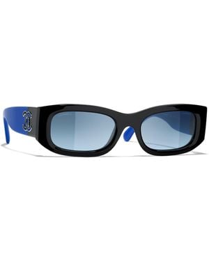 Chanel Sunglass Rectangle Sunglasses Ch5525a - Blue