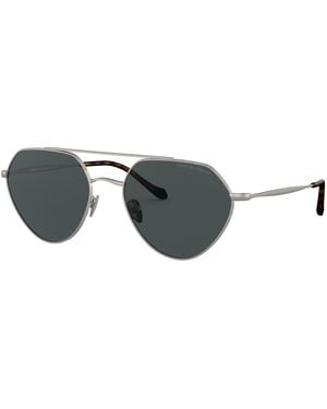 Giorgio Armani Ar6111 300387 Sunglasses Metal Squared - Black