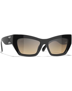 CHANEL Sunglass Cat Eye Sunglasses Ch5527 - Black