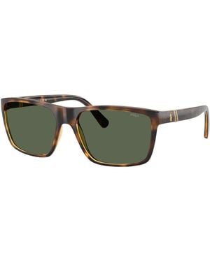 Polo Ralph Lauren Polo Ph4133 Polarised Rectangular Sunglasses - Multicolour