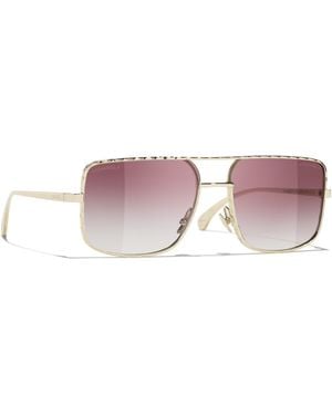 CHANEL Sunglass Pilot Sunglasses Ch4294 - Black