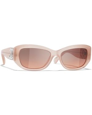 CHANEL Sunglass Rectangle Sunglasses Ch5493 - Black