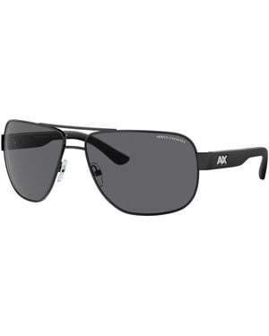 ARMANI EXCHANGE | X2012s Metl Rectngulr Sunglsses - Black
