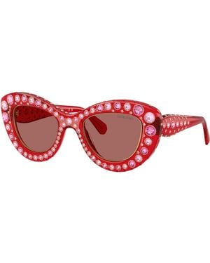 Swarovski Sunglass Sk6060 - Red