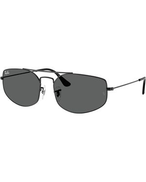 Ray-Ban Rb3845 Explorer V Rectangular Sunglasses - Black
