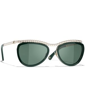 CHANEL Sunglass Cat Eye Sunglasses Ch4296h Ch4296h - Green