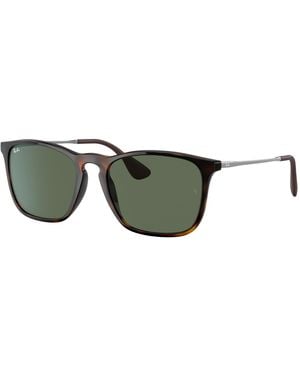 Ray-Ban Chris Sunglasses Black Frame Grey Lenses 54-18