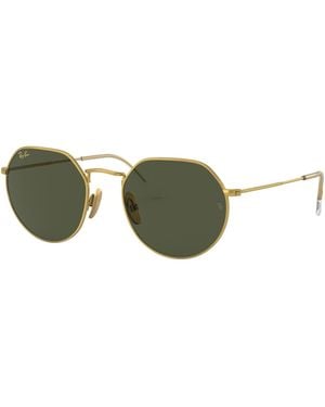 Ray-Ban Sunglass Jack Titanium - Negro