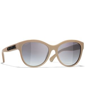 CHANEL Sunglass Butterfly Sunglasses Ch5458 - Black