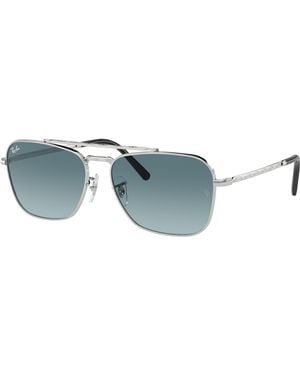Ray-Ban NEW CARAVAN Gafas de sol Oro Montura Verde Lentes 58-15 - Negro