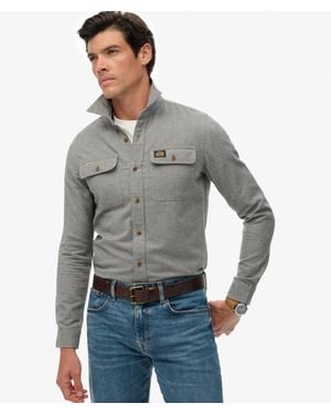 Superdry Trailsman Relaxed Fit Overshirt - Gray