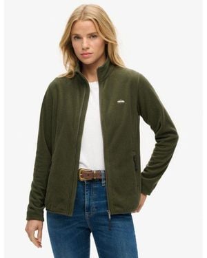 Superdry & Co Polar Fleece Full Zip Jacket - Green