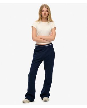 Superdry Athletic Essentials Logo Low Rise Flare jogger - Blue