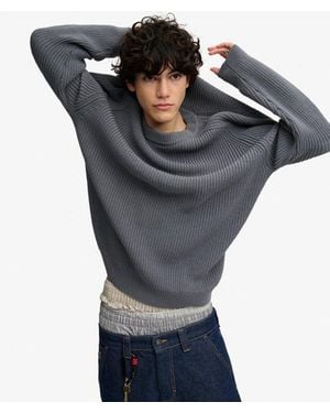Superdry Bench X & Co Bench Ribbed Boxy Sweater - Gray