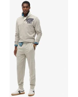 Superdry & Co Essential Logo Half Brushed sweatpants - Gray