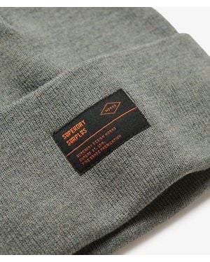 Superdry Surplus Knitted Beanie Hat - Grey