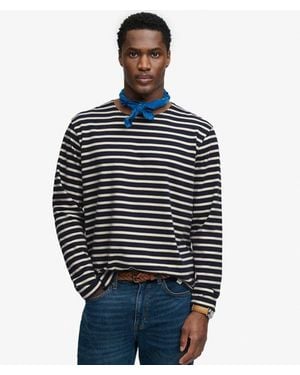Superdry & Co The Merchant Store - Stripe Long Sleeve Top - Black