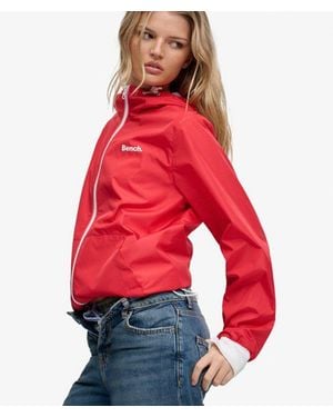 Superdry Bench X & Co Bench Hooded Shell Zip Jacket - Red