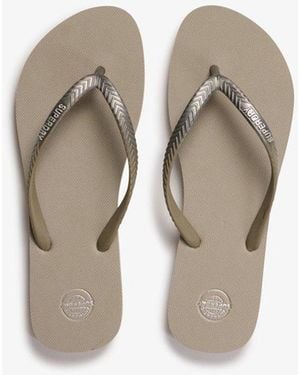 Superdry Core Metallic Teenslippers - Naturel