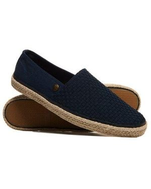 Superdry Adam Premium Espadrilles Total Eclipse Weave - Blue
