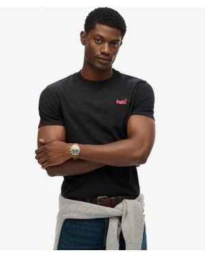 Superdry Organic Cotton Essential Logo T-Shirt - Black