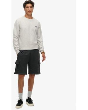 Superdry & Co Contrast Stitch Cargo Shorts - White