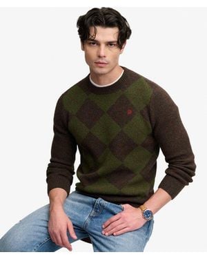 Superdry & Co Argyle Jumper - Black