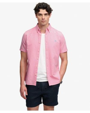 Superdry & Co Preppy Oxford Short Sleeve Shirt - Red