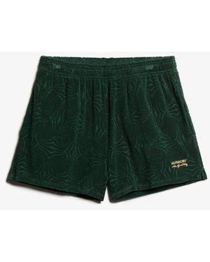 Superdry & Co Country Club Towelling Shorts - Green
