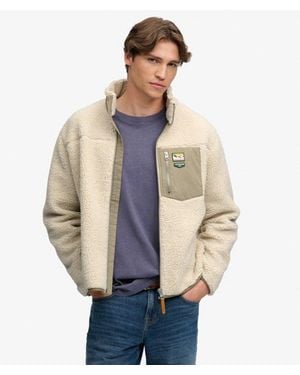 Superdry & Co Mountain Full Zip Fleece - Naturel
