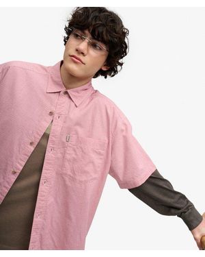 Superdry Bench X & Co Bench Skater Check Short Sleeves Shirt - Pink