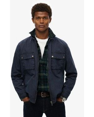 Superdry Essentials Zip Through Jacket - Blue