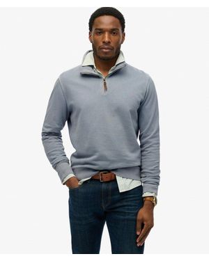 Superdry & Co Classic Essential Half Zip Sweatshirt - Blue