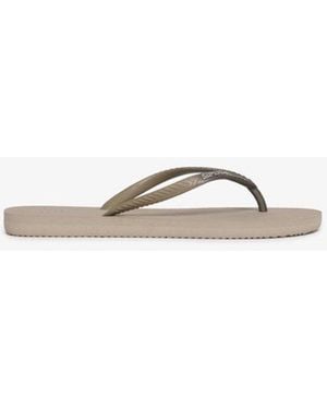 Superdry Core Metallic Flip Flops - White