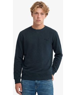 Superdry & Co Essential Logo Crew Sweatshirt - Blue