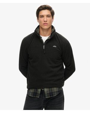 Superdry & Co Polar Fleece Half Zip - Black