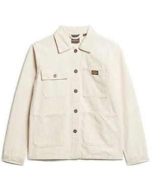 Superdry & Co Organic Cotton Vintage Chore Jacket - Natural