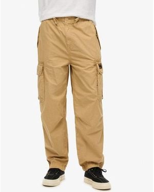 Superdry baggy Parachute Pants - White