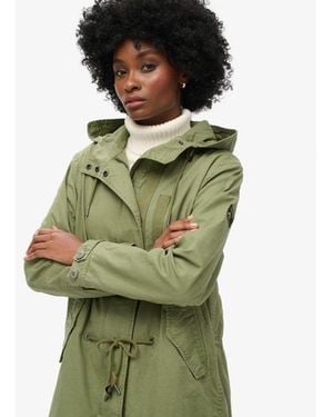 Superdry & Co Fully Lined Vintage Field Parka - Green