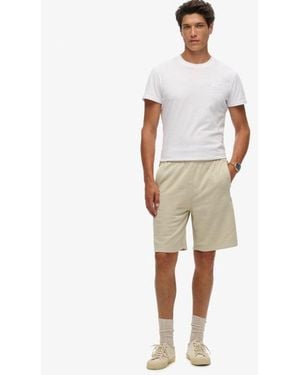 Superdry & Co Essential Logo Jersey Shorts - Natural