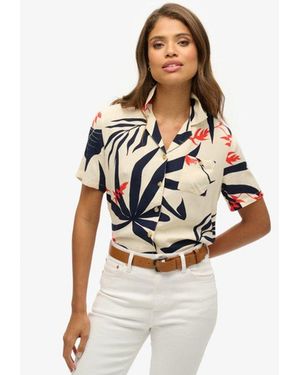 Superdry & Co Beach Resort Shirt - White