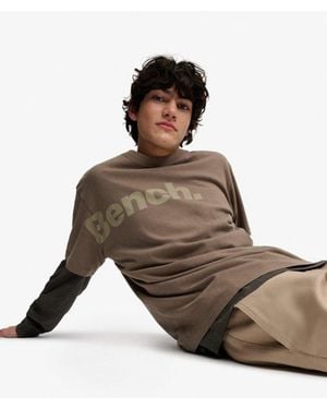 Superdry Bench X & Co Bench Boxy Logo T-shirt - Brown