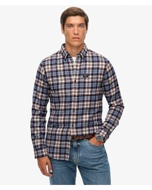 Superdry & Co Long Sleeve Cotton Lumberjack Shirt - Blue