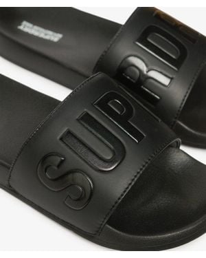 Superdry & Co Core Pool Sliders - Black