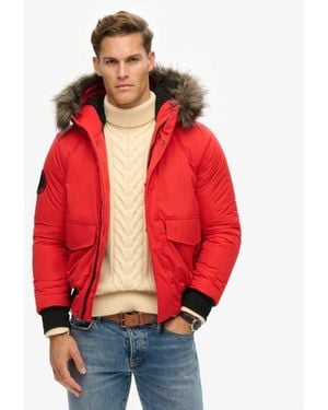 Superdry & Co Everest Bomber Jacket - Red
