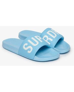Superdry & Co Pool Sliders - Blue
