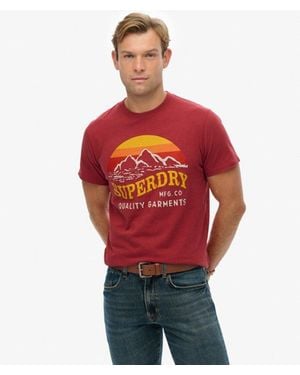 Superdry Great Outdoors Relaxed T-Shirt - Red