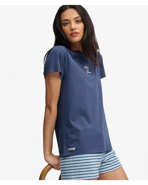 Superdry & Co Heritage Nautical Motif T-shirt - Blue